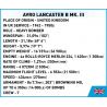 COBI 5759 5758 MÁY BAY NÉM BOM CHIẾN LƯỢC AVRO LANCASTER MK.III tỷ lệ 1:48 bộ đồ chơi xếp lắp ráp ghép mô hình Military Army AVRO LANCASTER B. III Quân Sự Bộ Đội 1595 khối