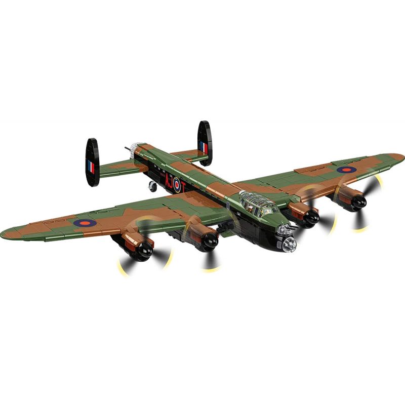 COBI 5759 5758 MÁY BAY NÉM BOM CHIẾN LƯỢC AVRO LANCASTER MK.III tỷ lệ 1:48 bộ đồ chơi xếp lắp ráp ghép mô hình Military Army AVRO LANCASTER B. III Quân Sự Bộ Đội 1595 khối