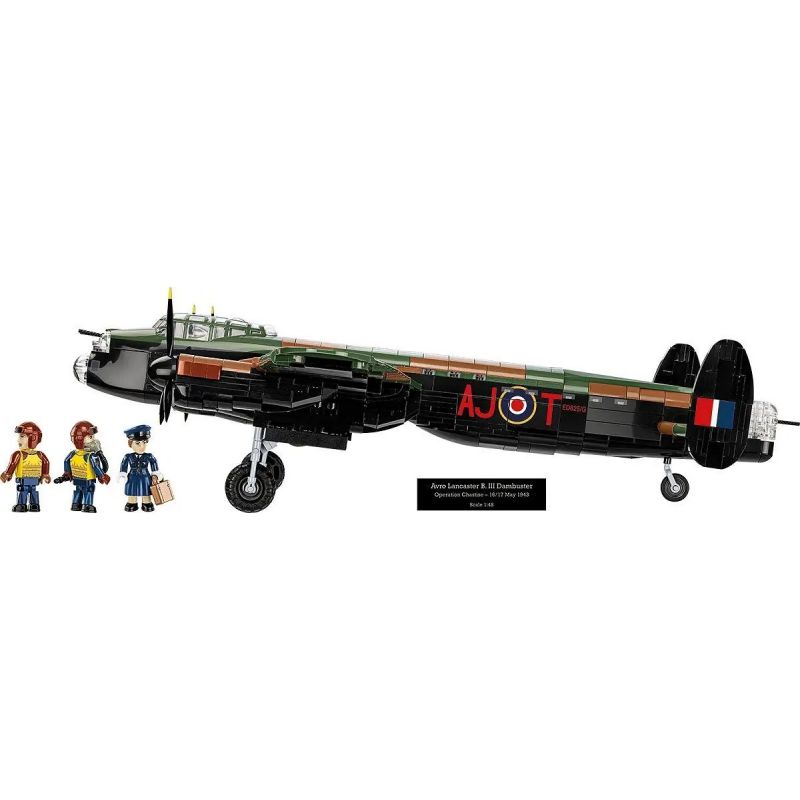 COBI 5759 5758 MÁY BAY NÉM BOM CHIẾN LƯỢC AVRO LANCASTER MK.III tỷ lệ 1:48 bộ đồ chơi xếp lắp ráp ghép mô hình Military Army AVRO LANCASTER B. III Quân Sự Bộ Đội 1595 khối