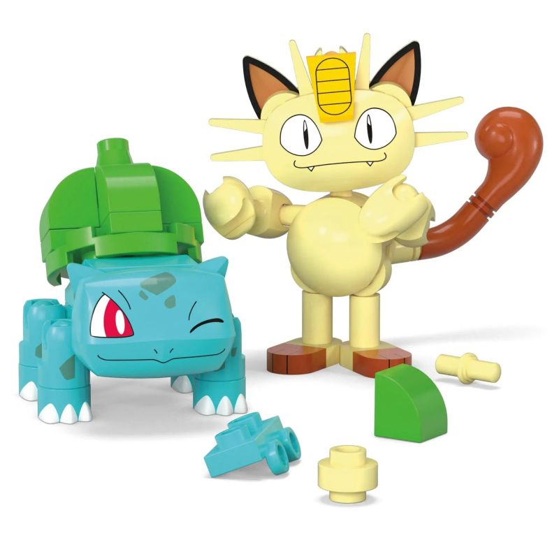 MEGA BLOKS JCR82 POKÉMON BULBASAUR VÀ MEOWTH bộ đồ chơi xếp lắp ráp ghép mô hình Movie & Game POKÉMON BULBASAUR & MEOWTH Phim Và Trò Chơi 60 khối MEGA BLOKS JCR82 POKÉMON BULBASAUR VÀ MEOWTH bộ đồ chơi xếp lắp ráp ghép mô hình Movie & Game POKÉMON BULBASAUR & MEOWTH Phim Và Trò Chơi 60 khối