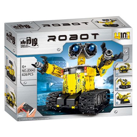 SMALL ANGLE JD043 ROBOT LẬP TRÌNH WALL-E bộ đồ chơi xếp lắp ráp ghép mô hình Technic Kỹ Thuật Công Nghệ Cao Mô Hình Phương Tiện 659 khối