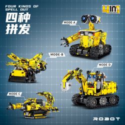 SMALL ANGLE JD043 ROBOT LẬP TRÌNH WALL-E bộ đồ chơi xếp lắp ráp ghép mô hình Technic Kỹ Thuật Công Nghệ Cao Mô Hình Phương Tiện 659 khối