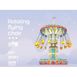 SMALL ANGLE JD041 GHẾ BAY XOAY bộ đồ chơi xếp lắp ráp ghép mô hình Creator ROTATING FLYING CHAIR Sáng Tạo 2848 khối