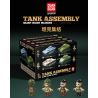 QuanGuan 100294 Quan Guan 100294 BỂ CHỨA RỘNG 4 bộ đồ chơi xếp lắp ráp ghép mô hình Military Army TANK ASSEMBLY Quân Sự Bộ Đội 879 khối