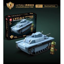QuanGuan 100294 Quan Guan 100294 BỂ CHỨA RỘNG 4 bộ đồ chơi xếp lắp ráp ghép mô hình Military Army TANK ASSEMBLY Quân Sự Bộ Đội 879 khối