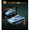 QuanGuan 100294 Quan Guan 100294 BỂ CHỨA RỘNG 4 bộ đồ chơi xếp lắp ráp ghép mô hình Military Army TANK ASSEMBLY Quân Sự Bộ Đội 879 khối