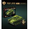 QuanGuan 100294 Quan Guan 100294 BỂ CHỨA RỘNG 4 bộ đồ chơi xếp lắp ráp ghép mô hình Military Army TANK ASSEMBLY Quân Sự Bộ Đội 879 khối