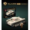 QuanGuan 100294 Quan Guan 100294 BỂ CHỨA RỘNG 4 bộ đồ chơi xếp lắp ráp ghép mô hình Military Army TANK ASSEMBLY Quân Sự Bộ Đội 879 khối