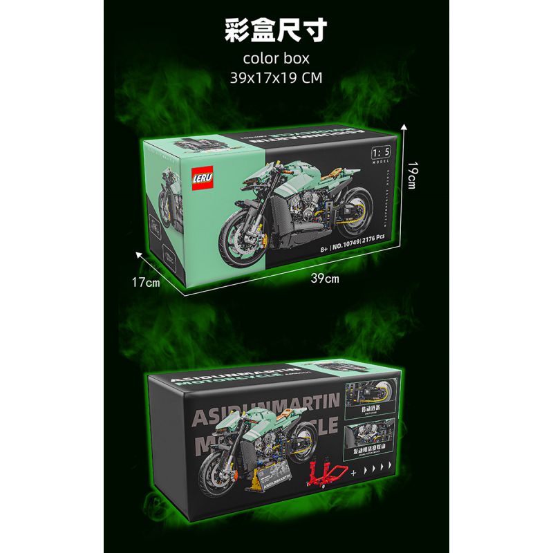 LERU 10749 XINGYA EXCELLENT PRODUCTS 88805 XE MÁY ASTON MARTIN tỷ lệ 1:5 bộ đồ chơi xếp lắp ráp ghép mô hình Technic Kỹ Thuật Công Nghệ Cao Mô Hình Phương Tiện 2176 khối