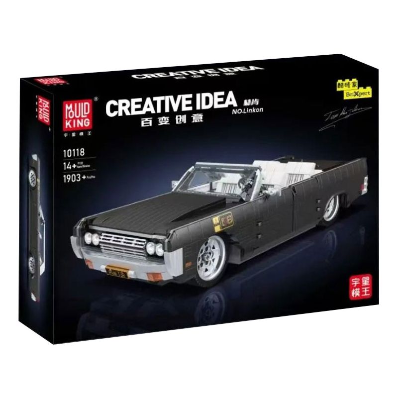 MouldKing 10118 Mould King 10118 non Lego LINCOLN LỤC ĐỊA 1964 bộ đồ chơi xếp lắp ráp ghép mô hình Creator LINCOLN CONTINENTAL Sáng Tạo 1903 khối