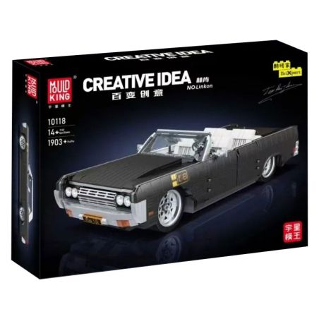 MouldKing 10118 Mould King 10118 LINCOLN LỤC ĐỊA 1964 bộ đồ chơi xếp lắp ráp ghép mô hình Creator LINCOLN CONTINENTAL Sáng Tạo 1903 khối