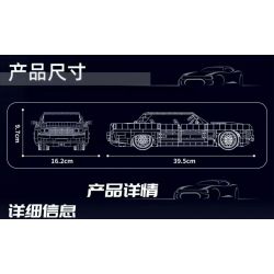 MouldKing 10118 Mould King 10118 LINCOLN LỤC ĐỊA 1964 bộ đồ chơi xếp lắp ráp ghép mô hình Creator LINCOLN CONTINENTAL Sáng Tạo 1903 khối