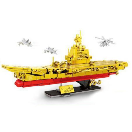 MINGDI LEIBAO K2095 2095 VŨ KHÍ QUAN TRỌNG NHẤT CỦA ĐẤT NƯỚC PHIÊN BẢN SƯU TẬP VÀNG TÀU SÂN BAY TRANG BỊ ĐỘNG CƠ THÔNG THƯỜNG SƠN ĐÔNG bộ đồ chơi xếp lắp ráp ghép mô hình Military Army Quân Sự Bộ Đội 520 khối