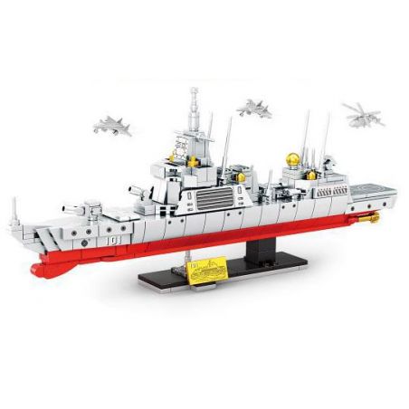 MINGDI LEIBAO K2096 2096 VŨ KHÍ QUAN TRỌNG NHẤT CỦA ĐẤT NƯỚC TÀU KHU TRỤC 055 bộ đồ chơi xếp lắp ráp ghép mô hình Military Army Quân Sự Bộ Đội 519 khối