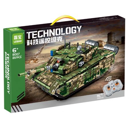 LEIBAO 8007 BỂ CÔNG NGHỆ ĐIỀU KHIỂN TỪ XA bộ đồ chơi xếp lắp ráp ghép mô hình Military Army Quân Sự Bộ Đội 897 khối