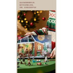 MouldKing 10164 Mould King 10164 LỊCH ĐẾM NGƯỢC GIÁNG SINH BLIND BOX POKE FUN bộ đồ chơi xếp lắp ráp ghép mô hình Creator Sáng Tạo 694 khối