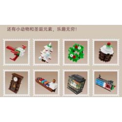 MouldKing 10164 Mould King 10164 LỊCH ĐẾM NGƯỢC GIÁNG SINH BLIND BOX POKE FUN bộ đồ chơi xếp lắp ráp ghép mô hình Creator Sáng Tạo 694 khối