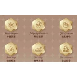 MouldKing 10164 Mould King 10164 LỊCH ĐẾM NGƯỢC GIÁNG SINH BLIND BOX POKE FUN bộ đồ chơi xếp lắp ráp ghép mô hình Creator Sáng Tạo 694 khối