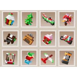 MouldKing 10165 Mould King 10165 LỊCH ĐẾM NGƯỢC GIÁNG SINH BLIND BOX POKE FUN bộ đồ chơi xếp lắp ráp ghép mô hình Creator Sáng Tạo 725 khối