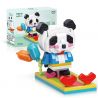 MOYU BLOCK MY93017 93017 NGƯỜI GIỮ ĐỒ TRANG TRÍ GẤU TRÚC DƯA HẤU bộ đồ chơi xếp lắp ráp ghép mô hình Gear PANDA STAND Đồ Lắp Ghép 335 khối
