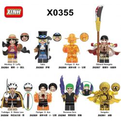 XINH X0355 0355 2054 2055 2056 2057 2058 2059 2060 2061 NHÂN VẬT NHỎ ONE PIECE 8 LOẠI bộ đồ chơi xếp lắp ráp ghép mô hình Movie & Game Phim Và Trò Chơi