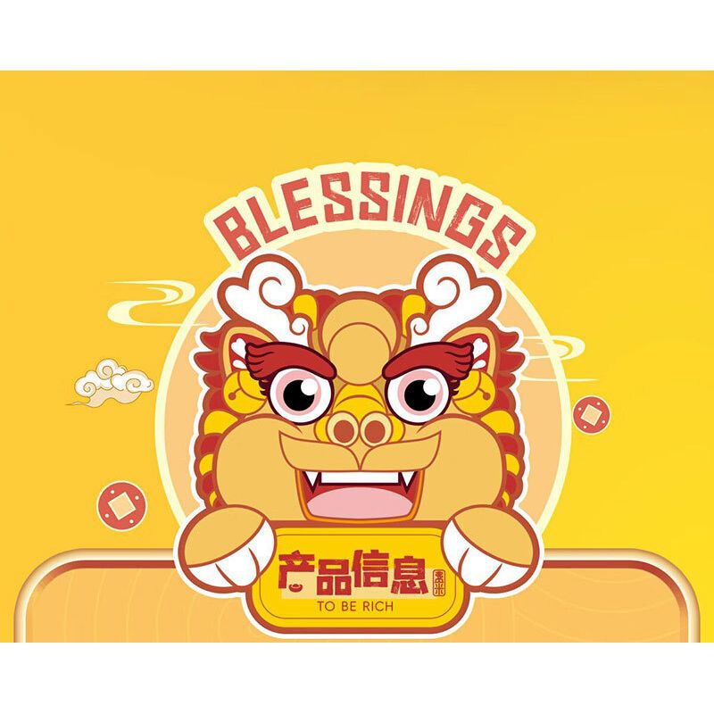 FEMIBOX S44051 44051 CHÚ SƯ TỬ NHỎ DỄ THƯƠNG TRÀN ĐẦY PHƯỚC LÀNH bộ đồ chơi xếp lắp ráp ghép mô hình Arts & Crafts 444 khối