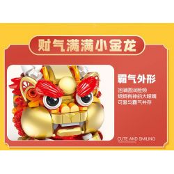 FEMIBOX S44051 44051 CHÚ SƯ TỬ NHỎ DỄ THƯƠNG TRÀN ĐẦY PHƯỚC LÀNH bộ đồ chơi xếp lắp ráp ghép mô hình Arts & Crafts 444 khối