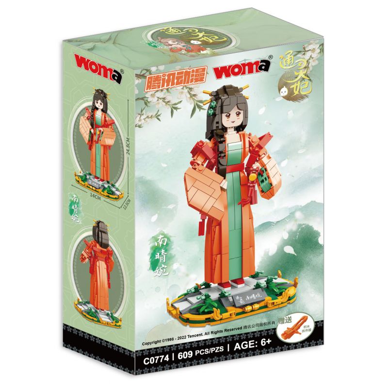 WOMA C0774 0774 NGƯỜI VỢ LẼ TÂM LINH NAN QINGWAN bộ đồ chơi xếp lắp ráp ghép mô hình Movie & Game Phim Và Trò Chơi 609 khối