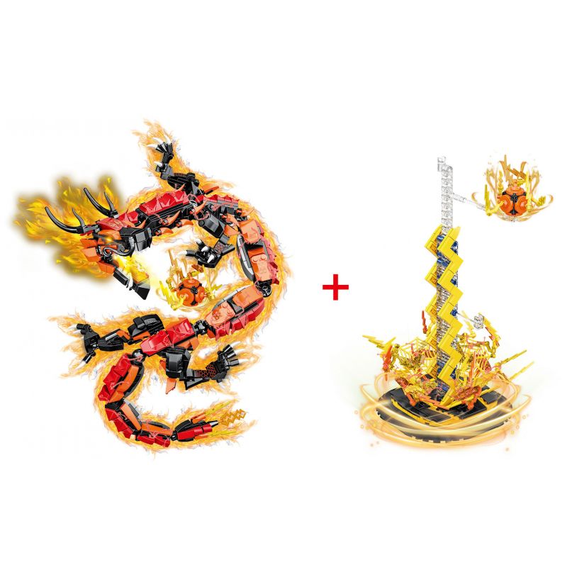 WOMA C0698 0698 RỒNG BAY BỐN BIỂN ĐEN CỦA TÂY bộ đồ chơi xếp lắp ráp ghép mô hình Movie & Game Phim Và Trò Chơi 866 khối