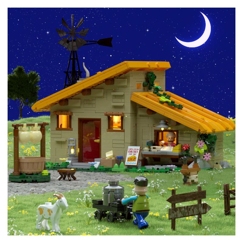 LUMIBRICKS FUNWHOLE F9049 9049 PHÒNG TRANG TRẠI PHÔ MAI bộ đồ chơi xếp lắp ráp ghép mô hình City FARM LIFE CHEESE ROOM Thành Phố 867 khối