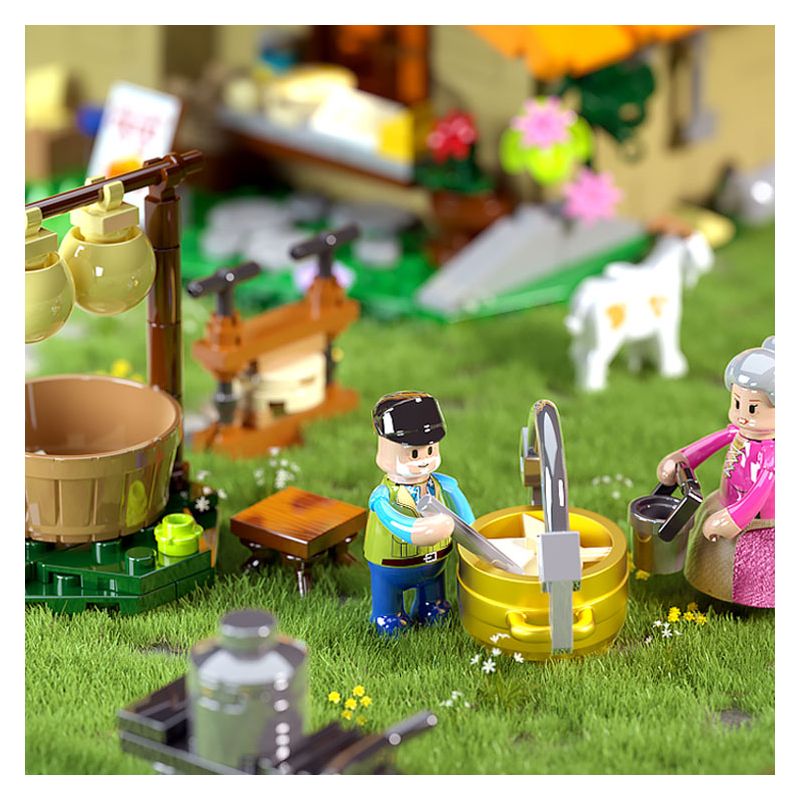 LUMIBRICKS FUNWHOLE F9049 9049 PHÒNG TRANG TRẠI PHÔ MAI bộ đồ chơi xếp lắp ráp ghép mô hình City FARM LIFE CHEESE ROOM Thành Phố 867 khối