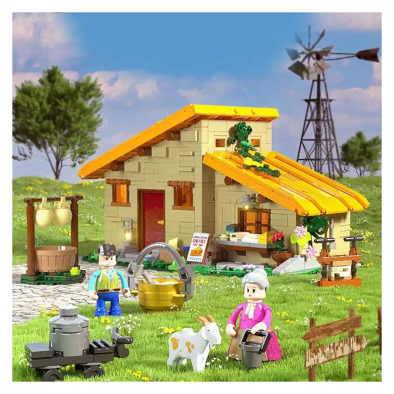 LUMIBRICKS FUNWHOLE F9049 9049 PHÒNG TRANG TRẠI PHÔ MAI bộ đồ chơi xếp lắp ráp ghép mô hình City FARM LIFE CHEESE ROOM Thành Phố 867 khối