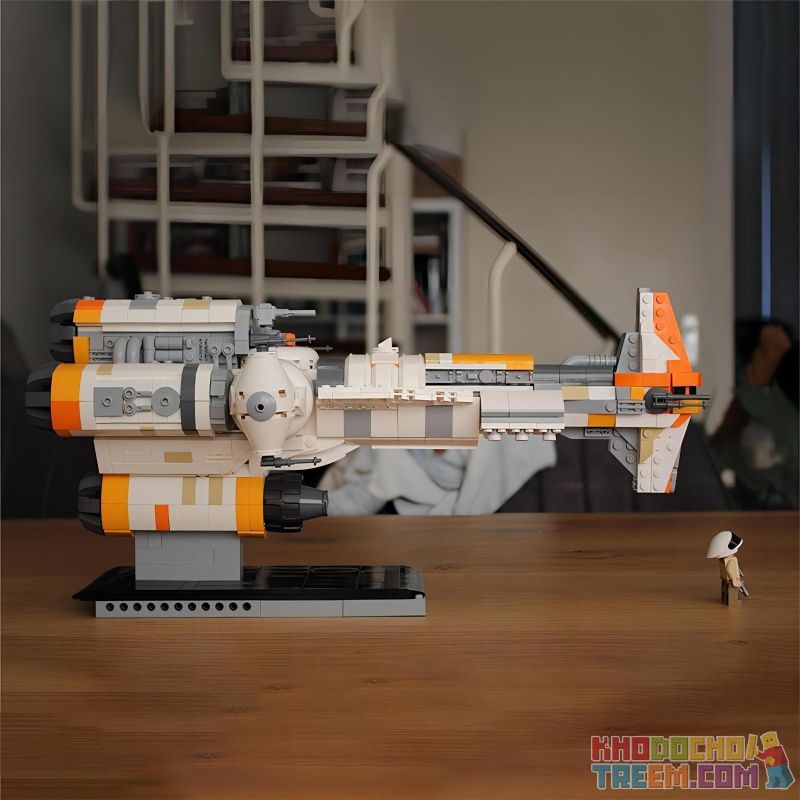 REBRICKABLE MOC-71412 71412 MOC71412 SUPER 18K K20008 20008 K108 non  HAMMER LIGHT FRATED. bộ đồ chơi xếp lắp ráp ghép mô hình Star Wars HAMMERHEAD CORVETTE LIGHTMAKER Chiến Tranh Giữa Các Vì Sao 1614 khối
