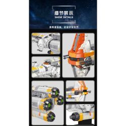 REBRICKABLE MOC-71412 71412 MOC71412 SUPER 18K K20008 20008 K108 non  HAMMER LIGHT FRATED. bộ đồ chơi xếp lắp ráp ghép mô hình Star Wars HAMMERHEAD CORVETTE LIGHTMAKER Chiến Tranh Giữa Các Vì Sao 1614 khối