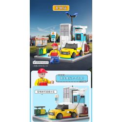 CADA DOUBLEE C66029 66029 TRẠM SẠC VỎ bộ đồ chơi xếp lắp ráp ghép mô hình City Thành Phố 308 khối