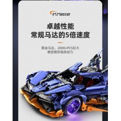 IM.MASTER QIHUI 9830-2 BẬC THẦY VŨ KHÍ SIÊU XE NỔ APOLLO DRIFT tỷ lệ 1:10 bộ đồ chơi xếp lắp ráp ghép mô hình Technic Kỹ Thuật Công Nghệ Cao Mô Hình Phương Tiện 2381 khối