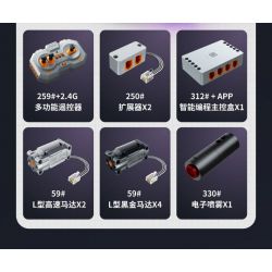 IM.MASTER QIHUI 9830-2 BẬC THẦY VŨ KHÍ SIÊU XE NỔ APOLLO DRIFT tỷ lệ 1:10 bộ đồ chơi xếp lắp ráp ghép mô hình Technic Kỹ Thuật Công Nghệ Cao Mô Hình Phương Tiện 2381 khối