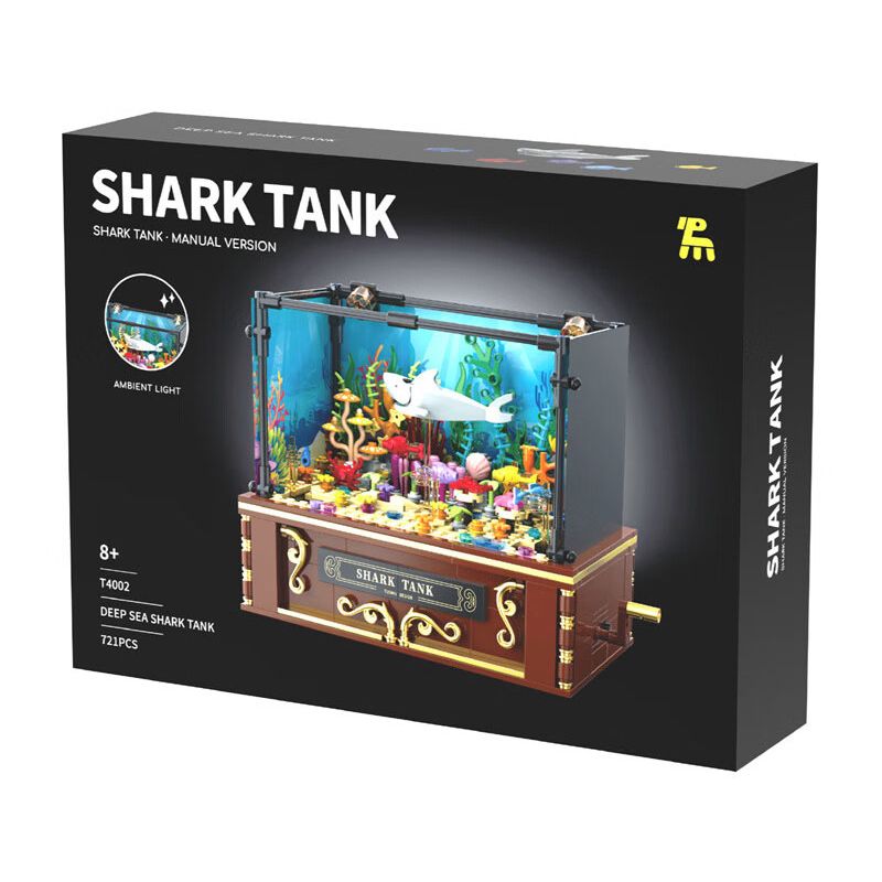 TAKUGI T4002 4002 BỂ CÁ MẬP BIỂN SÂU bộ đồ chơi xếp lắp ráp ghép mô hình DEEP SEA SHARK TANK 721 khối