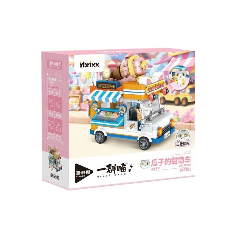 INBRIXX 885301 MỘT NHÓM MÈO XE TẢI HÌNH NÓN CỦA GUAZI bộ đồ chơi xếp lắp ráp ghép mô hình Movie & Game Phim Và Trò Chơi 622 khối