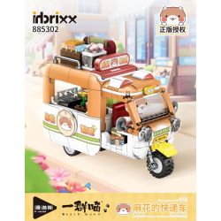 INBRIXX 885302 MỘT NHÓM MÈO XE TẢI TỐC HÀNH CỦA MAHUA bộ đồ chơi xếp lắp ráp ghép mô hình Movie & Game Phim Và Trò Chơi 615 khối