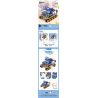 INBRIXX 885303 MỘT NHÓM MÈO XE BỌC THÉP CỦA DUMPLING bộ đồ chơi xếp lắp ráp ghép mô hình Movie & Game Phim Và Trò Chơi 628 khối