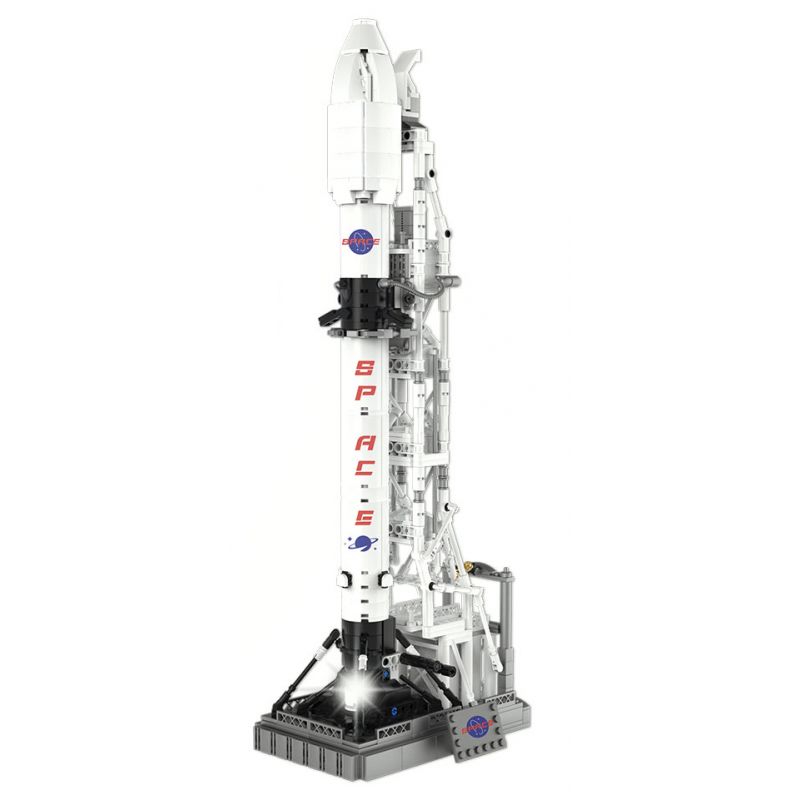 DK 7006 non Lego KẾ HOẠCH ĐỔ BỘ LÊN MẶT TRĂNG ROCKET X bộ đồ chơi xếp lắp ráp ghép mô hình City MOON LANDING PROGRAM ROCKET X Thành Phố 869 khối