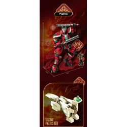 SEMBO 106007 VINH QUANG BÁ QUYỀN TỨ VƯƠNG MA THUẬT LI SHOU bộ đồ chơi xếp lắp ráp ghép mô hình 921 khối