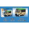 SEMBO 714359 XE BUÝT XANH HẠM ĐỘI MÁT MẺ bộ đồ chơi xếp lắp ráp ghép mô hình Racers Đua Tốc Độ 123 khối