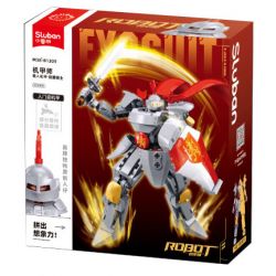 SLUBAN M38-B1309 B1309 1309 M38B1309 38-B1309 BẬC THẦY CƠ KHÍ HIỆP SĨ KIẾM VÀ KHIÊN MECHA CÓ NGƯỜI LÁI bộ đồ chơi xếp lắp ráp ghép mô hình 209 khối