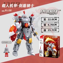 SLUBAN M38-B1309 B1309 1309 M38B1309 38-B1309 BẬC THẦY CƠ KHÍ HIỆP SĨ KIẾM VÀ KHIÊN MECHA CÓ NGƯỜI LÁI bộ đồ chơi xếp lắp ráp ghép mô hình 209 khối