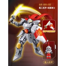 SLUBAN M38-B1309 B1309 1309 M38B1309 38-B1309 BẬC THẦY CƠ KHÍ HIỆP SĨ KIẾM VÀ KHIÊN MECHA CÓ NGƯỜI LÁI bộ đồ chơi xếp lắp ráp ghép mô hình 209 khối