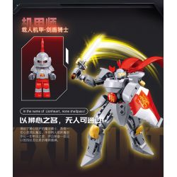 SLUBAN M38-B1309 B1309 1309 M38B1309 38-B1309 BẬC THẦY CƠ KHÍ HIỆP SĨ KIẾM VÀ KHIÊN MECHA CÓ NGƯỜI LÁI bộ đồ chơi xếp lắp ráp ghép mô hình 209 khối