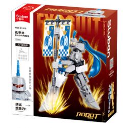 SLUBAN M38-B1310 B1310 1310 M38B1310 38-B1310 WARCASTER FLAG KNIGHT CÓ NGƯỜI LÁI MECHA bộ đồ chơi xếp lắp ráp ghép mô hình 193 khối