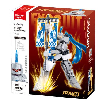 SLUBAN M38-B1310 B1310 1310 M38B1310 38-B1310 WARCASTER FLAG KNIGHT CÓ NGƯỜI LÁI MECHA bộ đồ chơi xếp lắp ráp ghép mô hình 193 khối